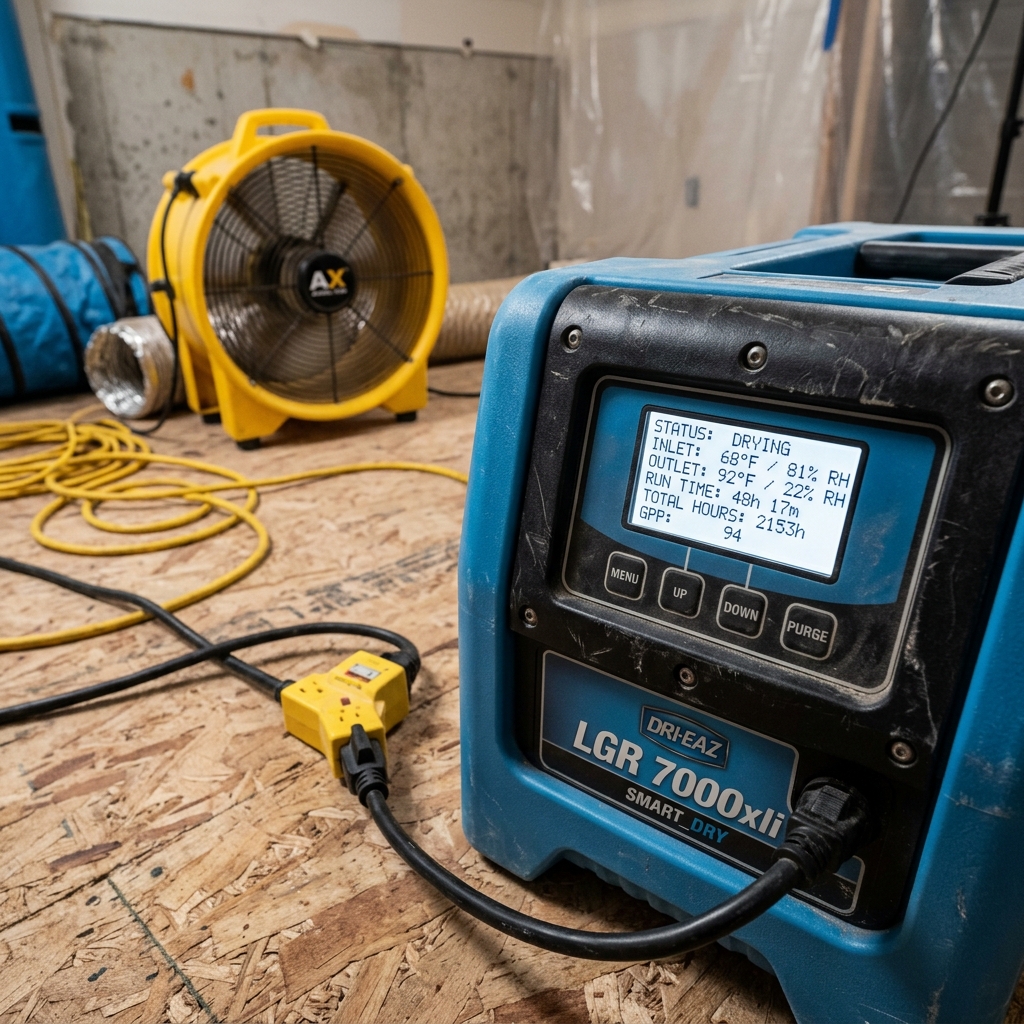 Dehumidifier Drying Monitor
