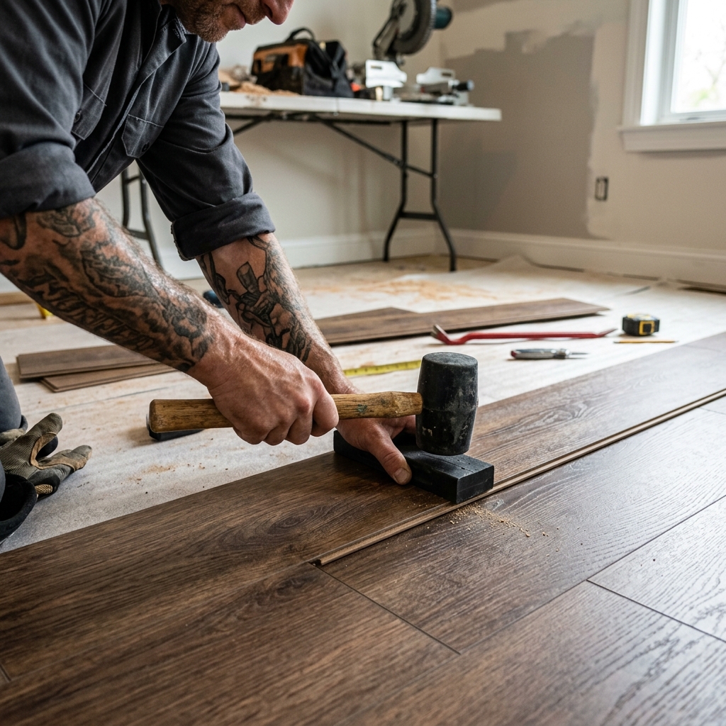 Laying Click-Lock LVP Flooring